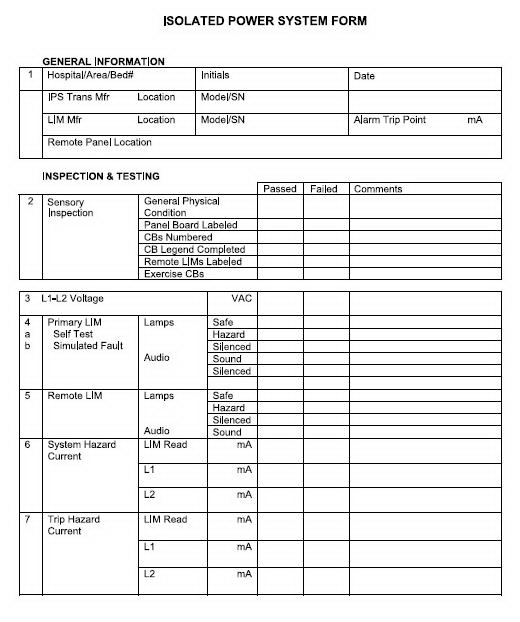 Electrical Safety Check in Health Care Environment, S.Saenz. Projet d'Intégration, MASTER